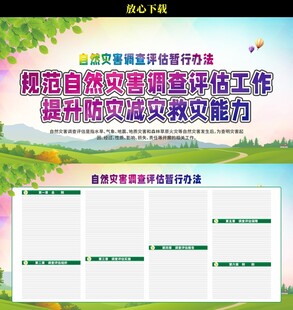 自然灾害调查评估暂行办法