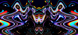 ktv酒吧炫酷抽象背景墙