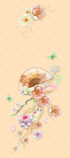 花卉珠宝装饰图案设计