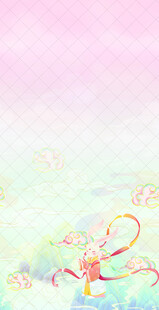 梦幻水彩风花卉背景图