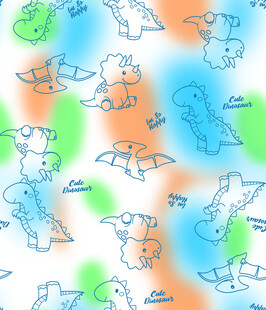 卡通动物图案背景纹理