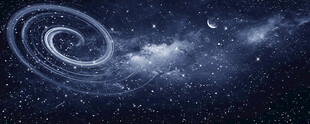浩瀚旋涡星空背景灯箱