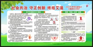 世界艾滋病日宣传栏