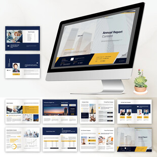 企业画册InDesign模板