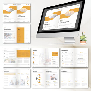 商务画册InDesign模板