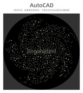 黑色背景闪烁星星效果