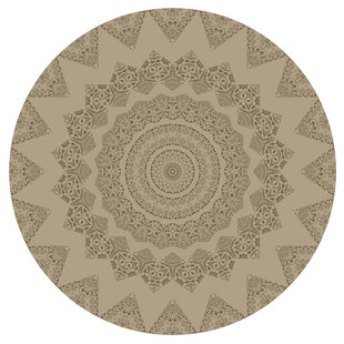 圆形曼陀罗花纹图案设计