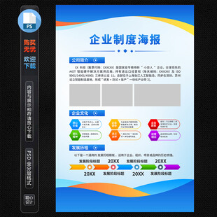 企业制度海报