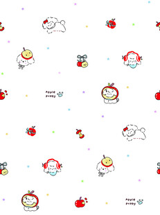 圣诞卡通图案无缝背景图