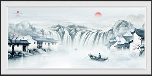 巨幅山水画