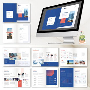 商务画册InDesign模板