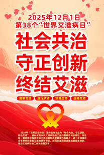 世界艾滋病日宣传海报