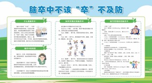 预防防控脑卒中展板