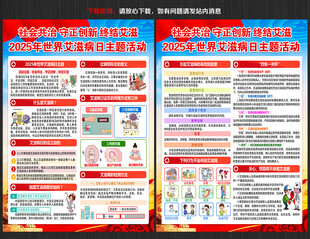 2025年世界艾滋病日宣传单