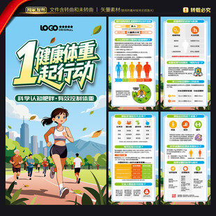 体重管理年展板