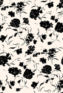 黑白花卉图案纹理背景