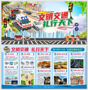 2025全国交通安全日展板
