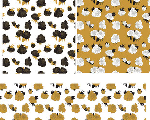 可爱小图案无缝拼接纹理