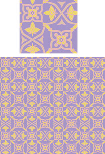 紫色黄色几何图案纹理