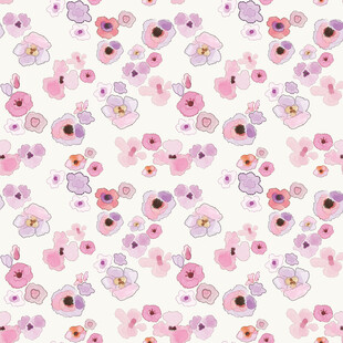 粉色花卉图案背景纹理