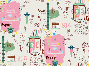 卡通青蛙饮品图案背景图