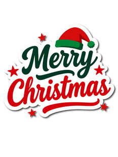 圣诞节手写艺术字体设计