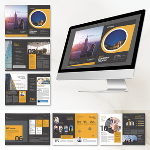 公司画册InDesign模板