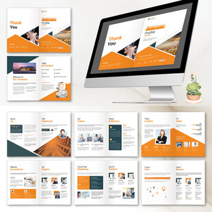 商业画册InDesign模板