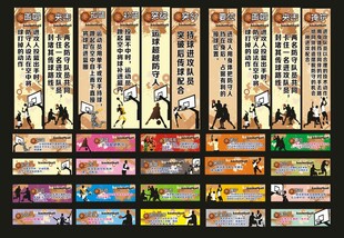 篮球长廊宣传画
