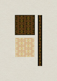 青铜凤鸟纹几何图案装饰元素 