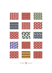 多样几何图案设计集合折线纹