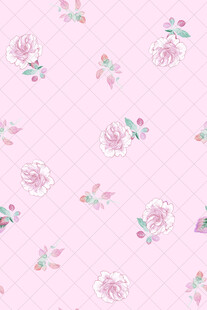 粉色花卉几何图案背景