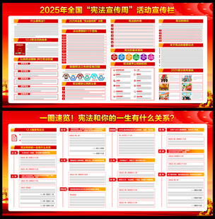 宪法宣传周展板
