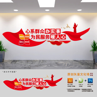 社区党群服务中心标语文化墙