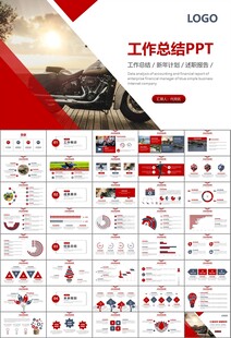 摩托车骑行极限运动动态PPT