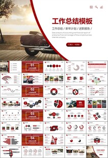 摩托车骑行极限运动动态PPT