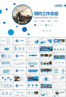 摩托车骑行极限运动动态PPT