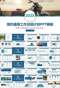 摩托车骑行极限运动动态PPT