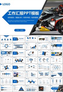 摩托车骑行极限运动动态PPT