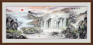 巨幅国画山水