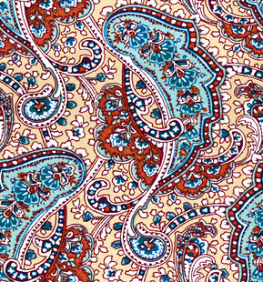 多彩佩斯利花纹图案