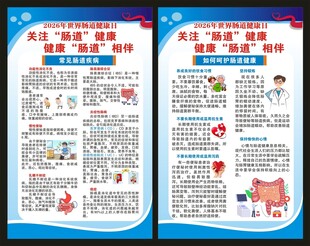 世界肠道健康日展板