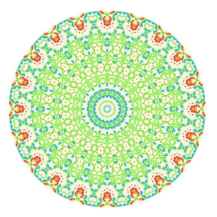 圆形精美花纹图案