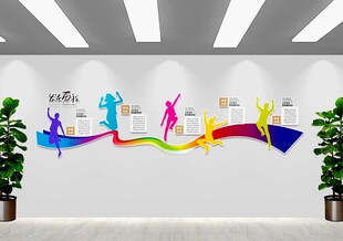 学校历程 文化墙形象墙