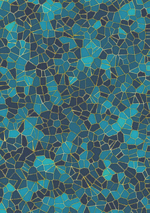 蓝绿色马赛克纹理图案