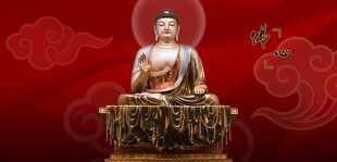 庄严佛像如来佛尽显神圣肃穆