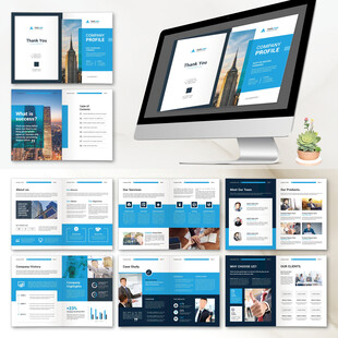 品牌画册InDesign模板