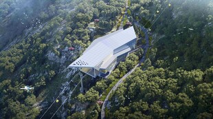 山林中的独特现代建筑