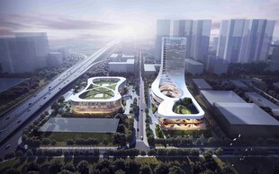 城市现代化建筑群景观