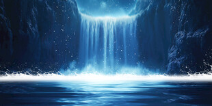 流水生财瀑布招财瀑布